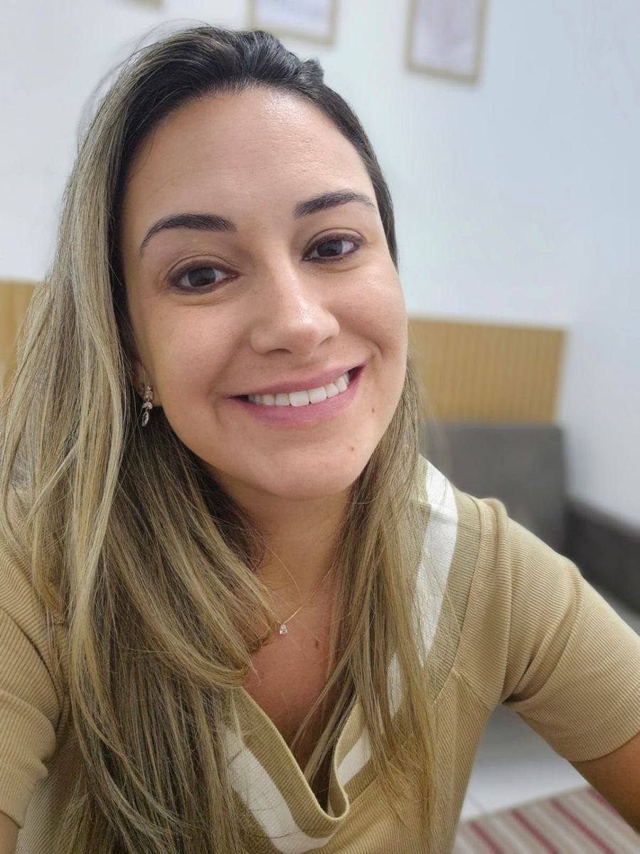 Nathalia Boragan durante atendimento psicológico